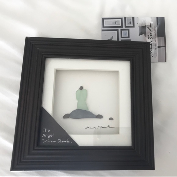 COPY - 6x6 Square Tabletop Art GIFT Angel Sea Gla… - Picture 1 of 3